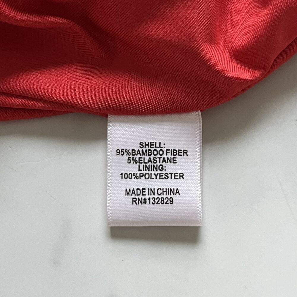 NWT Lovers and Friends Ken Dress Poppy Red Size Large Halter Fit & Flare - Picture 7 of 10